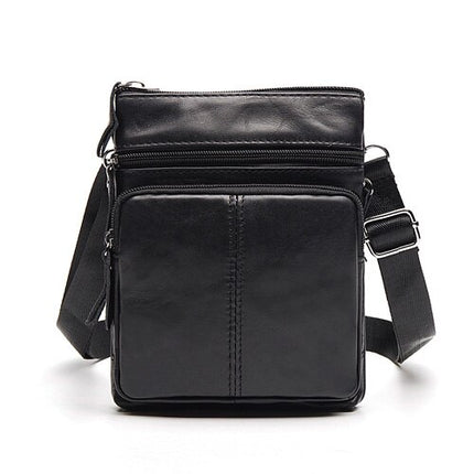Men's Genuine Leather Crossbody Bag - Wnkrs