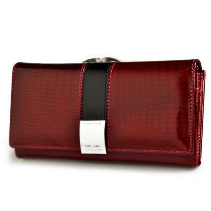 Women's Lacquered Leather Wallet - Wnkrs