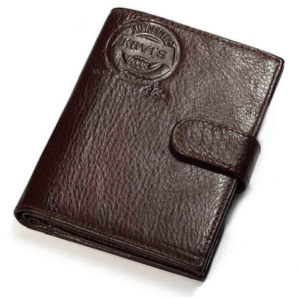 Vertical Leather Wallet with Passport Holder for Men - Wnkrs