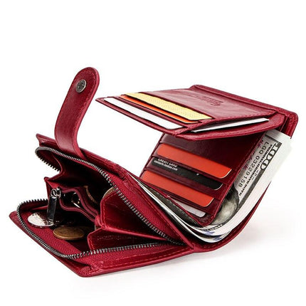 Women's Colorful Vertical Leather Wallet - Wnkrs