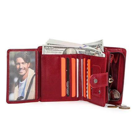 Women's Colorful Vertical Leather Wallet - Wnkrs