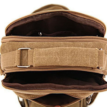 Men's Travel  Canvas Crossbody Bag - Wnkrs