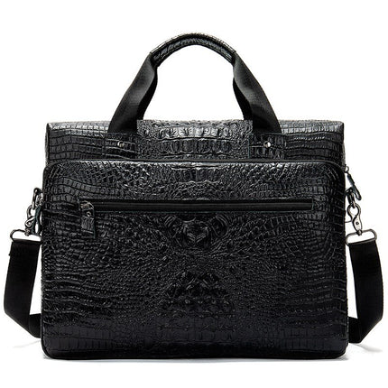 Men's Crocodile Skin Patterned Bag - Wnkrs