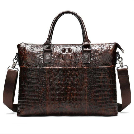 Men's Crocodile Skin Patterned Bag - Wnkrs