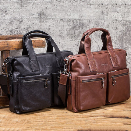 Men's Casual Shoulder Briefcase - Wnkrs