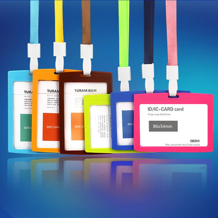 Multi-Color Strap Lanyard and Card Holder - Wnkrs