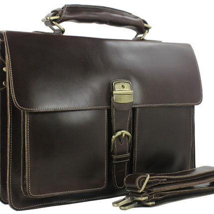 Luxury Genuine Leather Men's Briefcase - Wnkrs