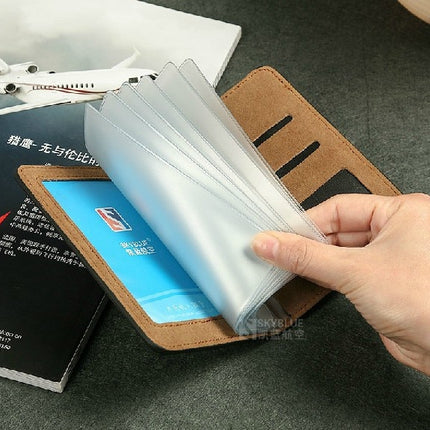 Black Leather Flight Crew License Holder - wnkrs