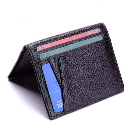 Cow Leather Credit Card and ID Holder for Men - Wnkrs