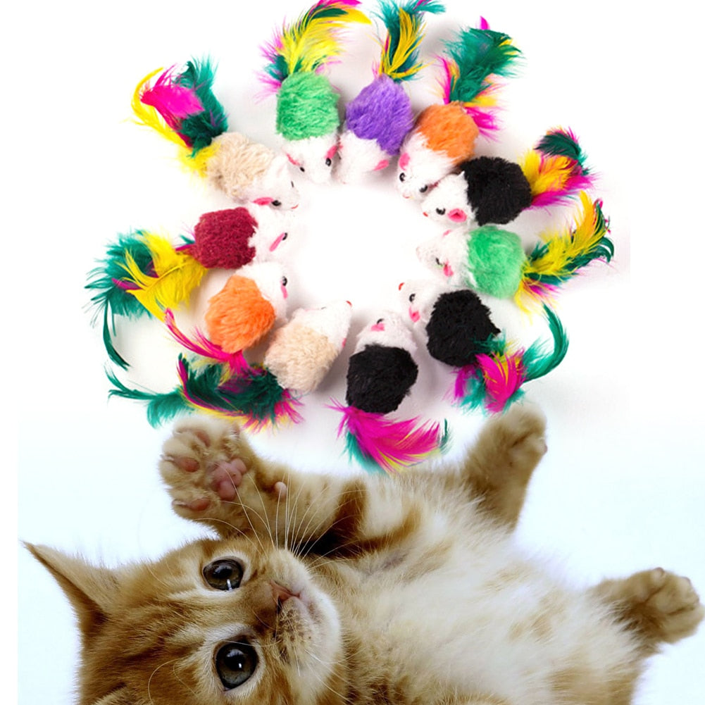 Funny Mini Mouse Toys Set for Cats