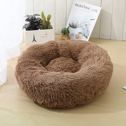 Round Plush Soft Bed for Pets - wnkrs