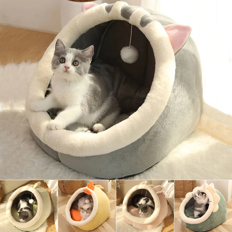Cats Warm Basket Bed