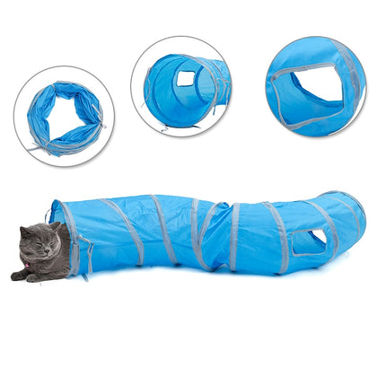 S Shaped Long Tunnel Toy for Cats - wnkrs