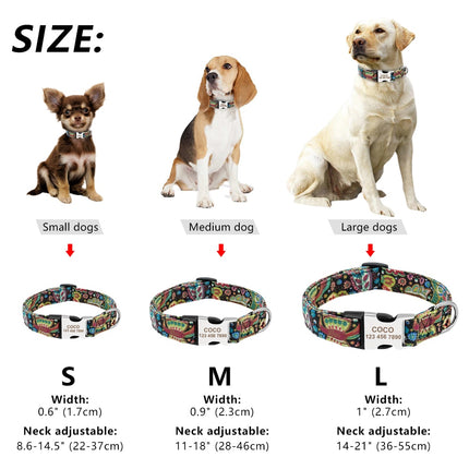 Personalized Nylon Tag Collar - wnkrs
