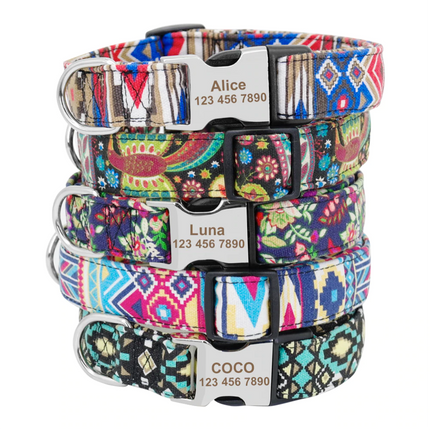 Personalized Nylon Tag Collar - wnkrs