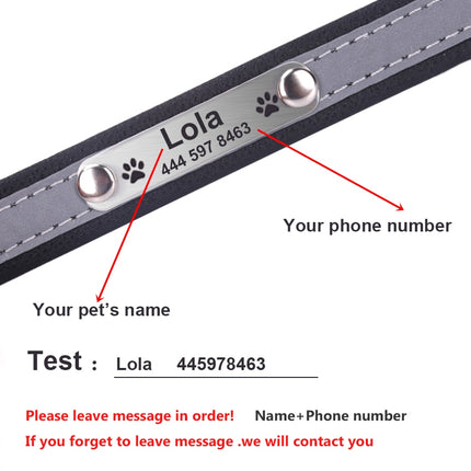 Personalized Reflective Dog Collar - wnkrs