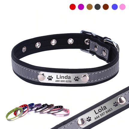 Personalized Reflective Dog Collar - wnkrs
