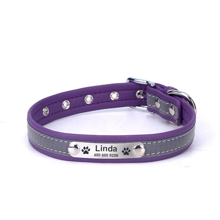 Personalized Reflective Dog Collar - wnkrs