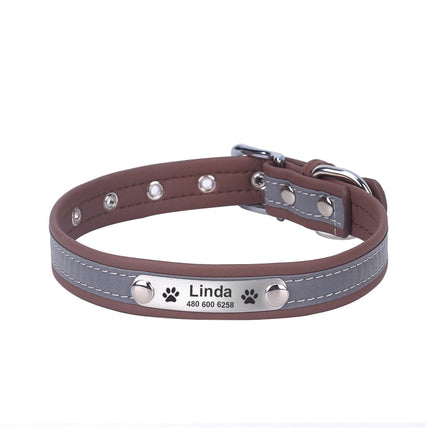 Personalized Reflective Dog Collar - wnkrs