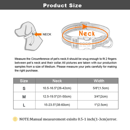Dog's Striped Reflective Collar - wnkrs