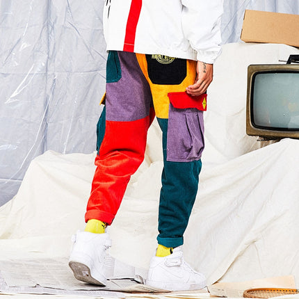 Men's Patchwork Harem Pants - Wnkrs