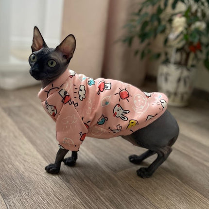 Cat's Colorful Print Sweatshirt - wnkrs