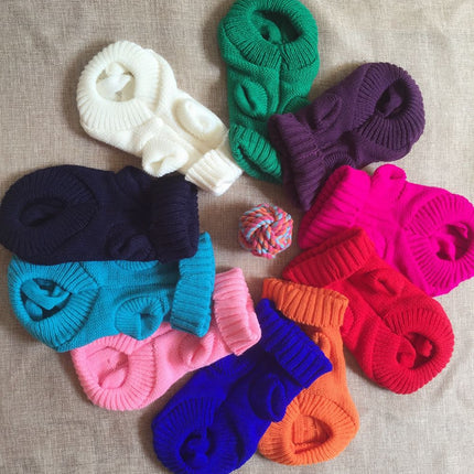 Warm Turtle Neck Sweater for Pets - wnkrs