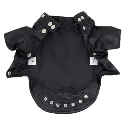 Black Leather Jacket for Cats - wnkrs