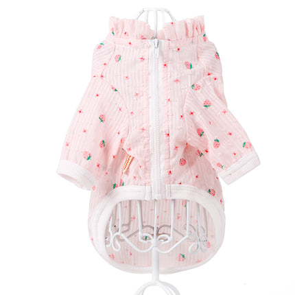 Cat Pink Strawberry Sunscreen Clothes - wnkrs