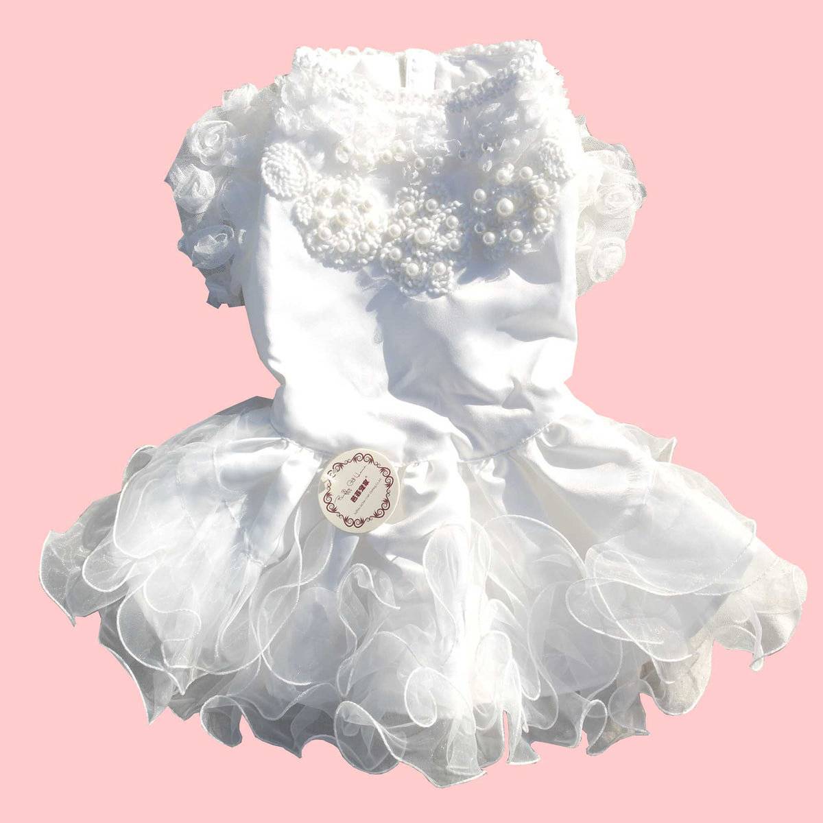 Charming Fashion Bouffant Wedding Dress for Pets