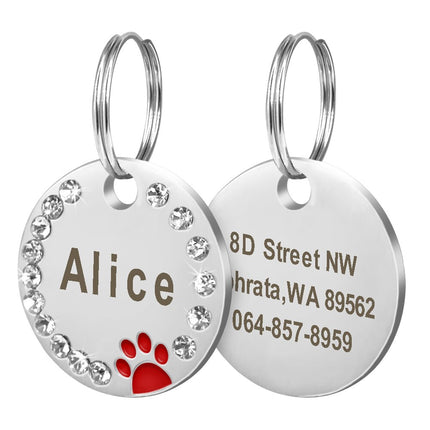 Custom Engraved Stainless Steel Dog Tag - wnkrs