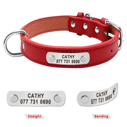 Dog Collar with Customizable ID Tag - wnkrs