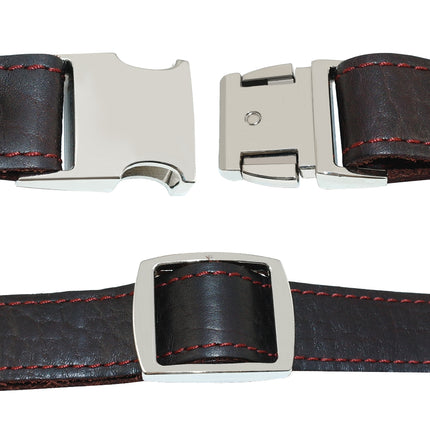 Vintage Style Leather Customizable Dog Collar - wnkrs