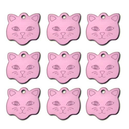 Customized Cat Style Aluminum ID Tags Set - wnkrs