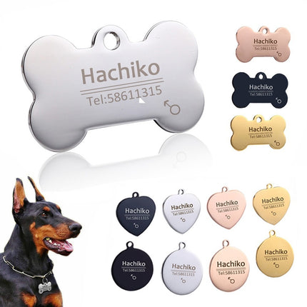 Personalized Stainless Steel Dog ID Tag - wnkrs