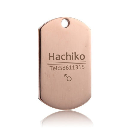 Personalized Stainless Steel Dog ID Tag - wnkrs
