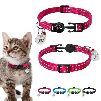 Reflective Kitten Collar with ID Tag - wnkrs