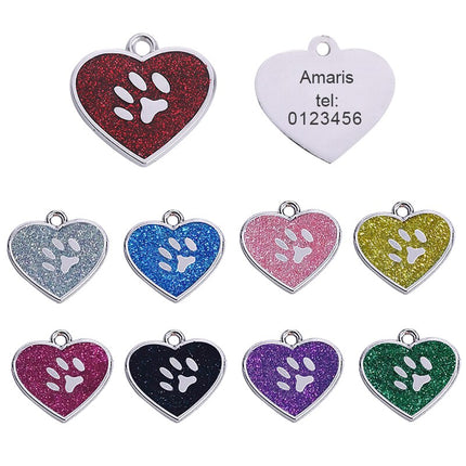 Customized Glittering Cat ID Tag - wnkrs