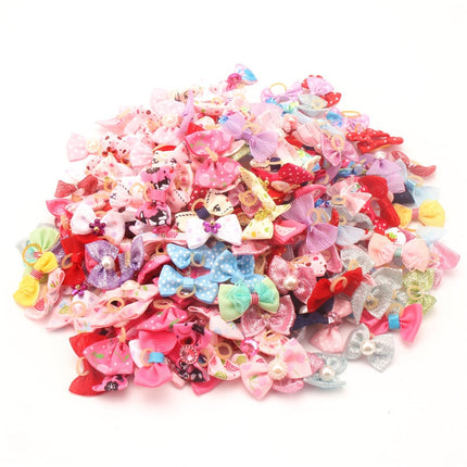 Colorful Small Hair Bows Set for Cat and Dog - wnkrs