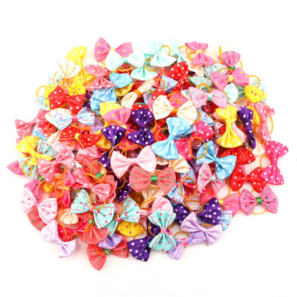 Colorful Small Hair Bows Set for Cat and Dog - wnkrs