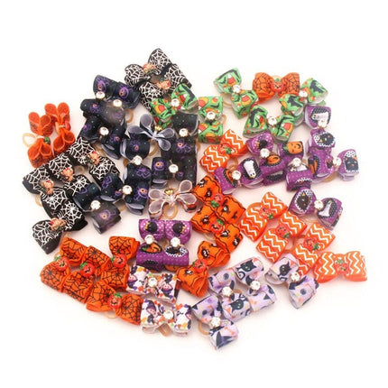 Colorful Small Hair Bows Set for Cat and Dog - wnkrs