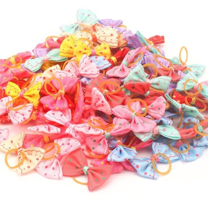 Colorful Small Hair Bows Set for Cat and Dog - wnkrs
