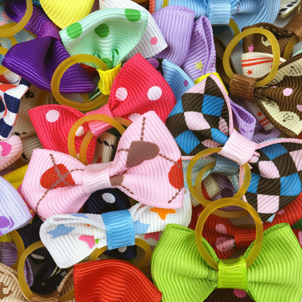 Cute Ribbon Hair Bows for Pets - wnkrs