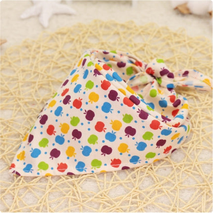 Cartoon Patterned Triangular Dog Scarf - wnkrs
