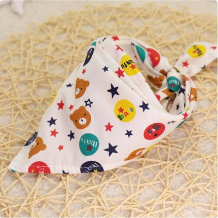 Cartoon Patterned Triangular Dog Scarf - wnkrs