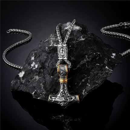 Men's Viking Style Pendant Necklace - Wnkrs