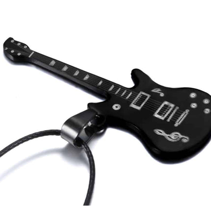 Men's 316L Stainless Steel Guitar Necklace - Wnkrs