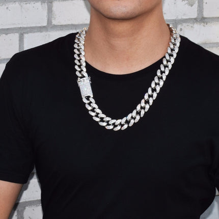 Men's Heavy Zircon Cuban Link Chain - Wnkrs