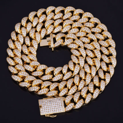 Men's Heavy Zircon Cuban Link Chain - Wnkrs