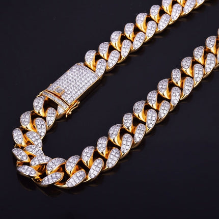 Men's Heavy Zircon Cuban Link Chain - Wnkrs